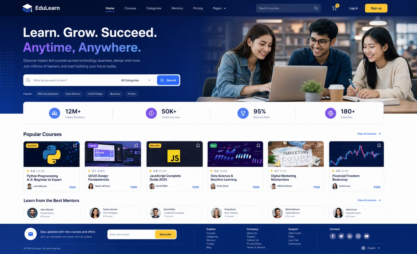 Elevate EdTech learning platform